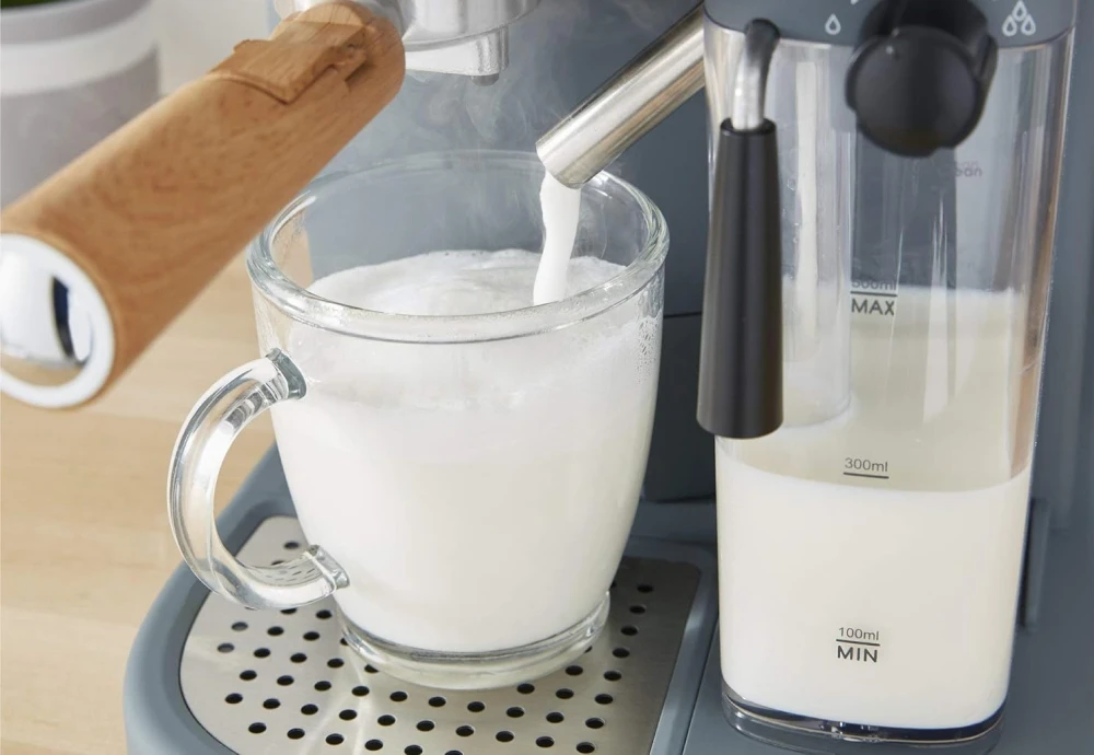 espresso machine with milk foamer