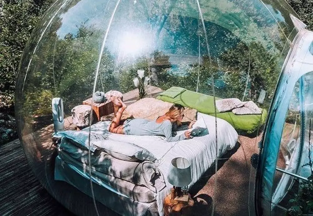 clear camping bubble tent